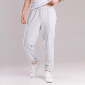 Чоловічі штани джогери з кишенями сірі меланжеві Pobedov 95