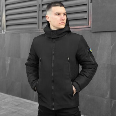 Чоловіча зимова Куртка з капюшоном Pobedov Winter Jacket Motive ЗИМА