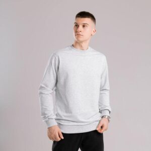 Світшот чоловічий однотонний сірий меланж Pobedov 001