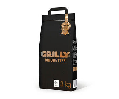 Брикети деревно-вугільні 3 кг Premium Grilly