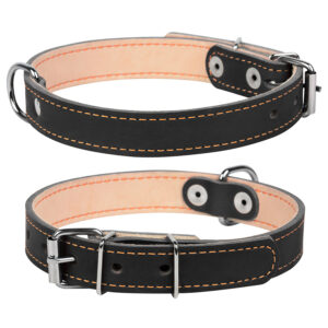 Нашийник "CoLLaR подвійний (ширина 14мм, довжина 27-35см) чорний