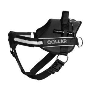 Шлея "Dog Extreme" "POLICE" №5 з ліхтариком (В:85-115см) чорний