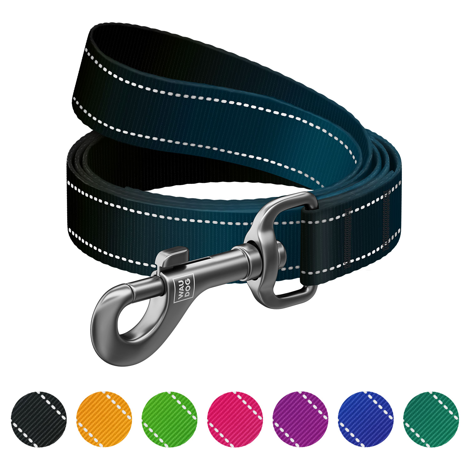 Повідець для собак нейлоновий WAUDOG Nylon Mono, світловідбивний, M, Ш 20 мм, Дов 300 см, чорний купити в Україні OnRiver.com.ua Повідець для собак нейлоновий WAUDOG Nylon Mono, світловідбивний, M, Ш 20 мм, Дов 300 см, чорний