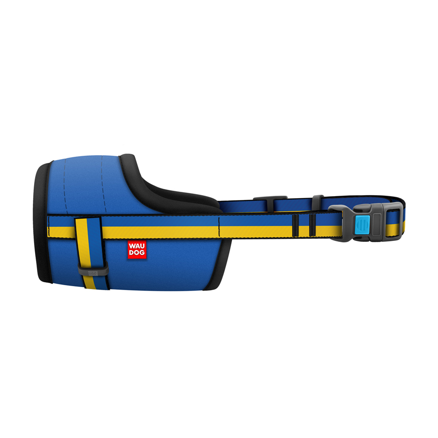 Намордник для собак WAUDOG Nylon, малюнок "Colors of freedom", пластиковий фастекс, розмір XL, О 35-43 см купити в Україні OnRiver.com.ua Намордник для собак WAUDOG Nylon, малюнок "Colors of freedom", пластиковий фастекс, розмір XL, О 35-43 см