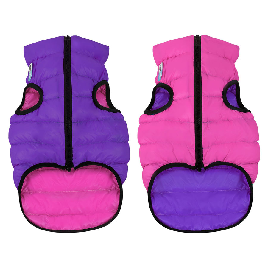 Курточка для собак AiryVest двостороння, розмір S 30, рожево-фіолетова купити в Україні OnRiver.com.ua Курточка для собак AiryVest двостороння, розмір S 30, рожево-фіолетова