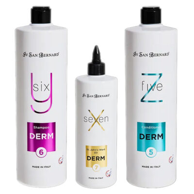 Проф-набір Iv San Bernard DERM SET (шампунь, масло, кондиціонер, мисочка, дозатор)