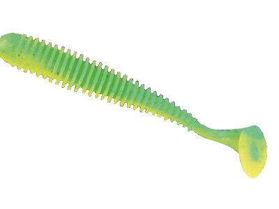 Силікон Nomura Gator (їстівний) 87,5 мм 5 г. колір-014 (chart green) 8 шт.