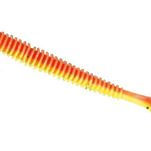 Силікон Nomura Gator (їстівний) 75 мм 2,5 гр. колір-067 (red yellow glitter) 10 шт.