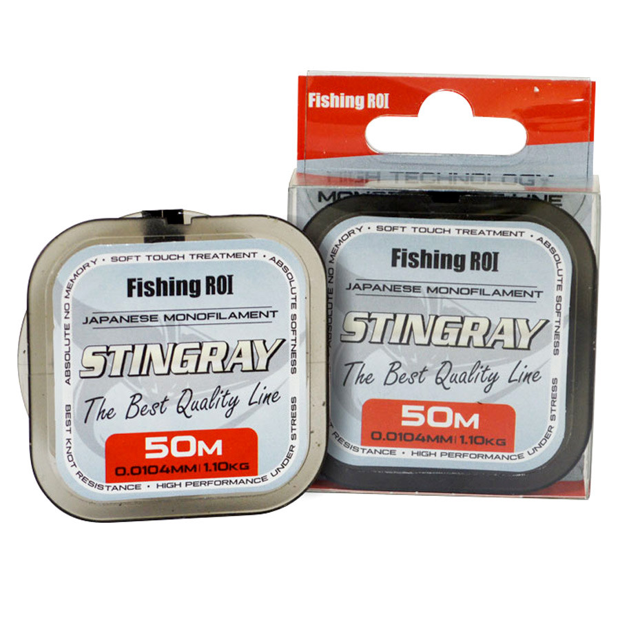 Волосінь Fishing ROI Stingray 50 м 0,203 мм купити в Україні OnRiver.com.ua Волосінь Fishing ROI Stingray 50 м 0,203 мм