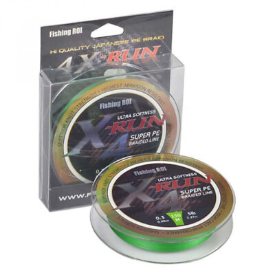 Шнур Fishing ROI X-Run Braid 4PE 150 м 0,128 мм 4.54кг колір-Grass Green