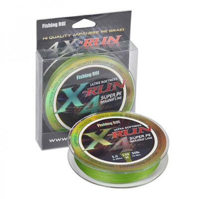 Шнур Fishing ROI X-Run Braid 4PE 150 м 0,128 мм 4.54кг колір-Olive Green