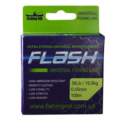 Волосінь Fishing ROI FLASH Universal Line 100 м 0,18 мм 2.95кг