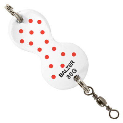 Блесна Balzer Flatfish Spoon 60гр.цвет- white with red spots