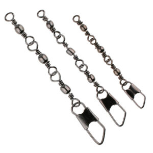 Вертлюжок потрійний бочонок Mikado із застібкою Crossline No10 7 кг 10 шт./пач./пач.