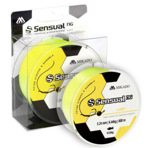 Волосінь Mikado Sensual NG Carp 600м 0,45 мм 17,30 кг (жовтий)