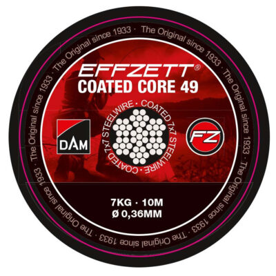 Повідцевий сталевий матеріал 7х7 DAM Effzet Coated Core 49 Steeltrace 10 м 24 кг (коричневий)