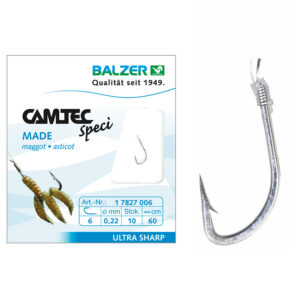 Гачок із повідцем Balzer Camtec на опариша No10 10 шт.