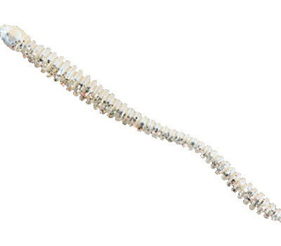 Силікон Nomura Glitter Rib Worm (їстівний) 120 мм 3,5 г. колір-043 (light blue silver glitter) 6 шт.