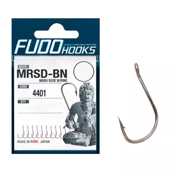 Гачки Fudo Maru Sode W/Ring Black 9 (16 шт.) купити в Україні OnRiver.com.ua Гачки Fudo Maru Sode W/Ring Black 9 (16 шт.)