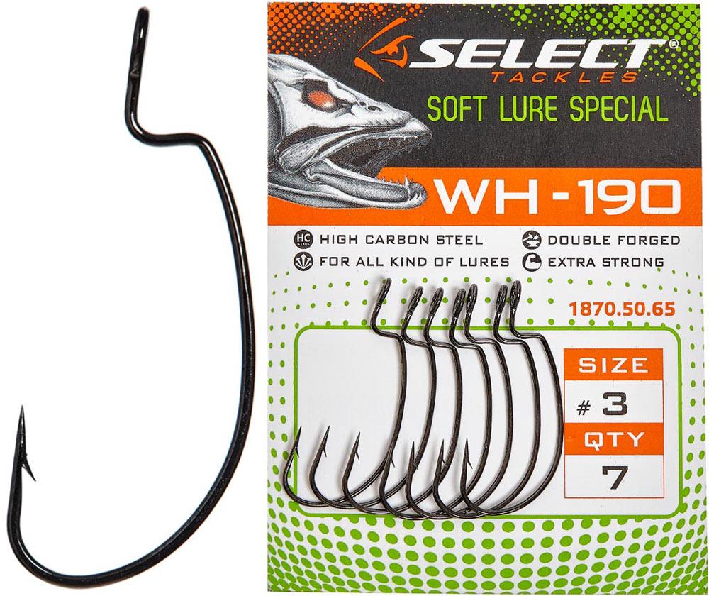 Гачок офсетний Select WH-190 #2 (6 шт./упа) купити в Україні OnRiver.com.ua Гачок офсетний Select WH-190 #2 (6 шт./упа)