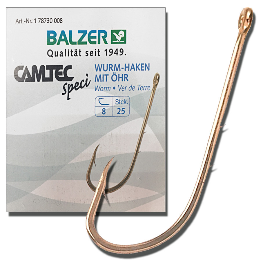 Крючок Balzer Worm №2 25шт. купити в Україні OnRiver.com.ua Крючок Balzer Worm №2 25шт.