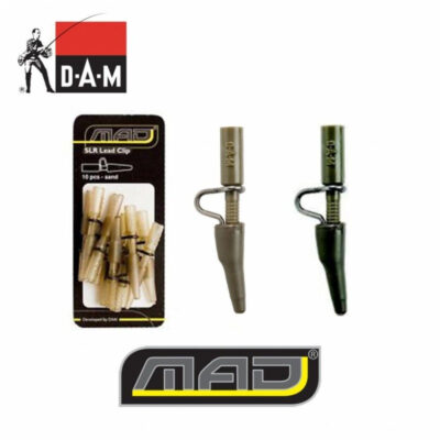 Кліпса безпечна DAM MAD Leadclip SLR (super long range) 10 шт. brown