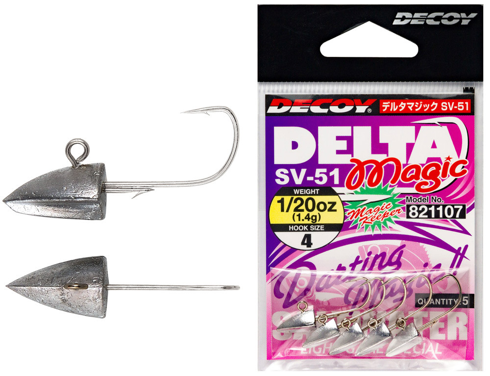 Джиг-головка Decoy SV-51 Delta Magic #04-2.5g (5шт/пач) купити в Україні OnRiver.com.ua Джиг-головка Decoy SV-51 Delta Magic #04-2.5g (5шт/пач)