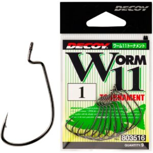 Гачок офсетний Decoy Worm11 Tournament 1/0. 9 шт/уп