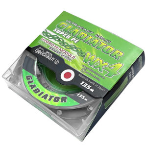 Шнур "GLADIATOR"BRIGHT GREEN (салатовий, 4-жильний) 135 m / 0.18 mm