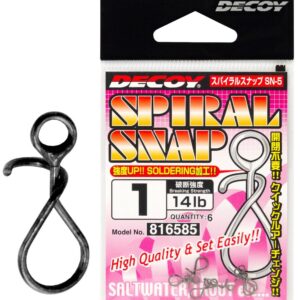 Застежка Decoy Spiral Snap 2 18lb 6шт.