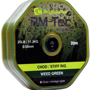 Повідцевий матеріал RidgeMonkey RM-Tec Chod/Stiff Rig Material 20lb Weed Green 20lb 20 м