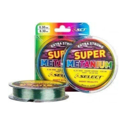 Волосінь Select Metanium 0.165 мм 2,9 кг темно-зелена 150 м
