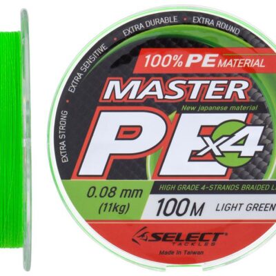 Шнур Select Master PE 100m (салат.) 0.08mm 11kg