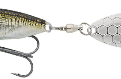 Тейл-спінер Savage Gear 3D Sticklebait Tailspin 73 mm 13.0g Green Silver Ayu