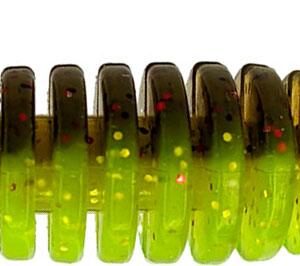 Силикон FishUP Tanta 3"" #203 Green Pumpkin/Flo Chartreuse (6шт/уп)