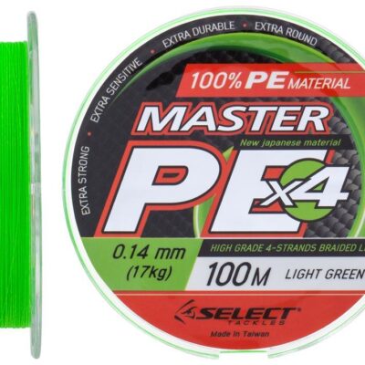 Шнур Select Master PE 100m (салат.) 0.14mm 17kg