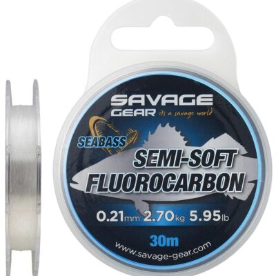 Флюорокарбон Savage Gear Semi-Soft Seabass 30m 0.32 mm 5.51kg Clear
