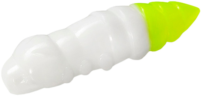 Силикон FishUP Pupa 1.2"" cheese taste #131 - White/Hot Chartreuse (10шт/уп) купити в Україні OnRiver.com.ua Силикон FishUP Pupa 1.2"" cheese taste #131 - White/Hot Chartreuse (10шт/уп)