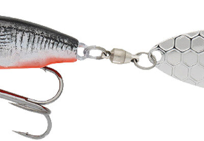 Тейл-спінер Savage Gear 3D Sticklebait Tailspin 80mm 18.0g Black Red