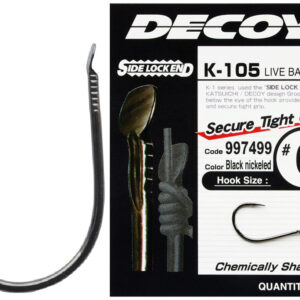 Крючок Decoy K-105 Live bait light 10, 12 шт / уп