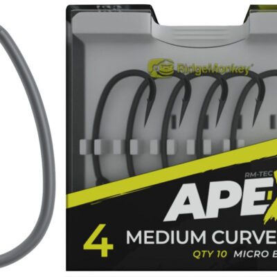 Гачок короповий RidgeMonkey Ape-X Medium Curve 2XX з борідкою #6 (10 шт./упа)