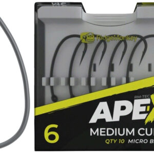 Гачок короповий RidgeMonkey Ape-X Medium Curve з борідкою #6 (10 шт./уп)