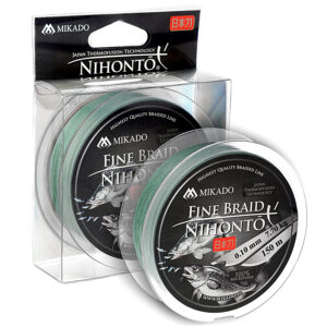 Шнур Mikado Nihonto Fine Braid 150 м 0,10 мм 7,70 кг green
