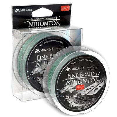 Шнур Mikado Nihonto Fine Braid 150 м 0,10 мм 7,70 кг green