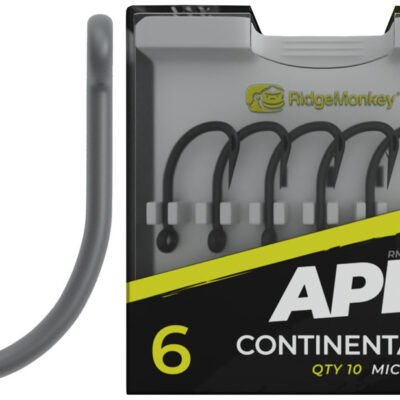 Гачок короповий RidgeMonkey Ape-X Continental 2XX з борідкою #6 (10 шт./упа)