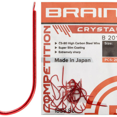 Крючок Brain Crystal B2011 #10 (20 шт / уп) ц:red