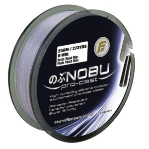 Волосінь Lineaeffe FF NOBU Pro-Cast 0.40 мм 250 м.  FishTest-20,00 кг (сіра) Made in Japan