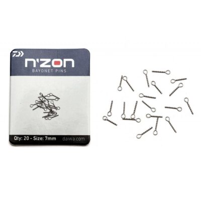 Вкрутка для бойлів Daiwa N'Zon Bayonet Pins 7mm 20 pc