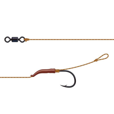 Короповий повідець DAM Tactix Line Aligner Rig 20lb довжина 18 см гачок No8