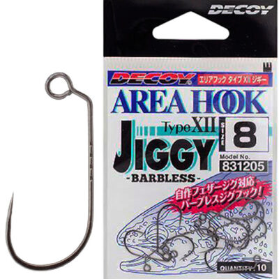 Крючок Decoy AH-12 Area Hook Jiggy 08, 10 шт / уп
